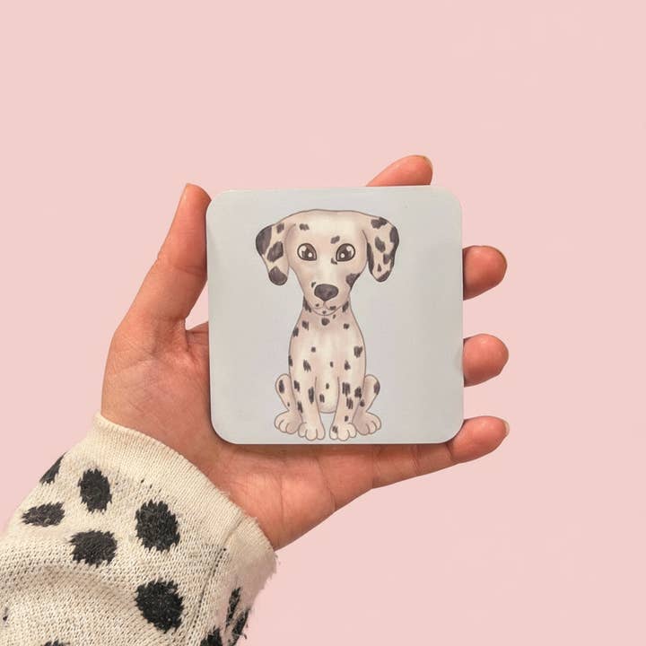Loki the Dalmatian Coaster for wholesale by Peach and Mimi