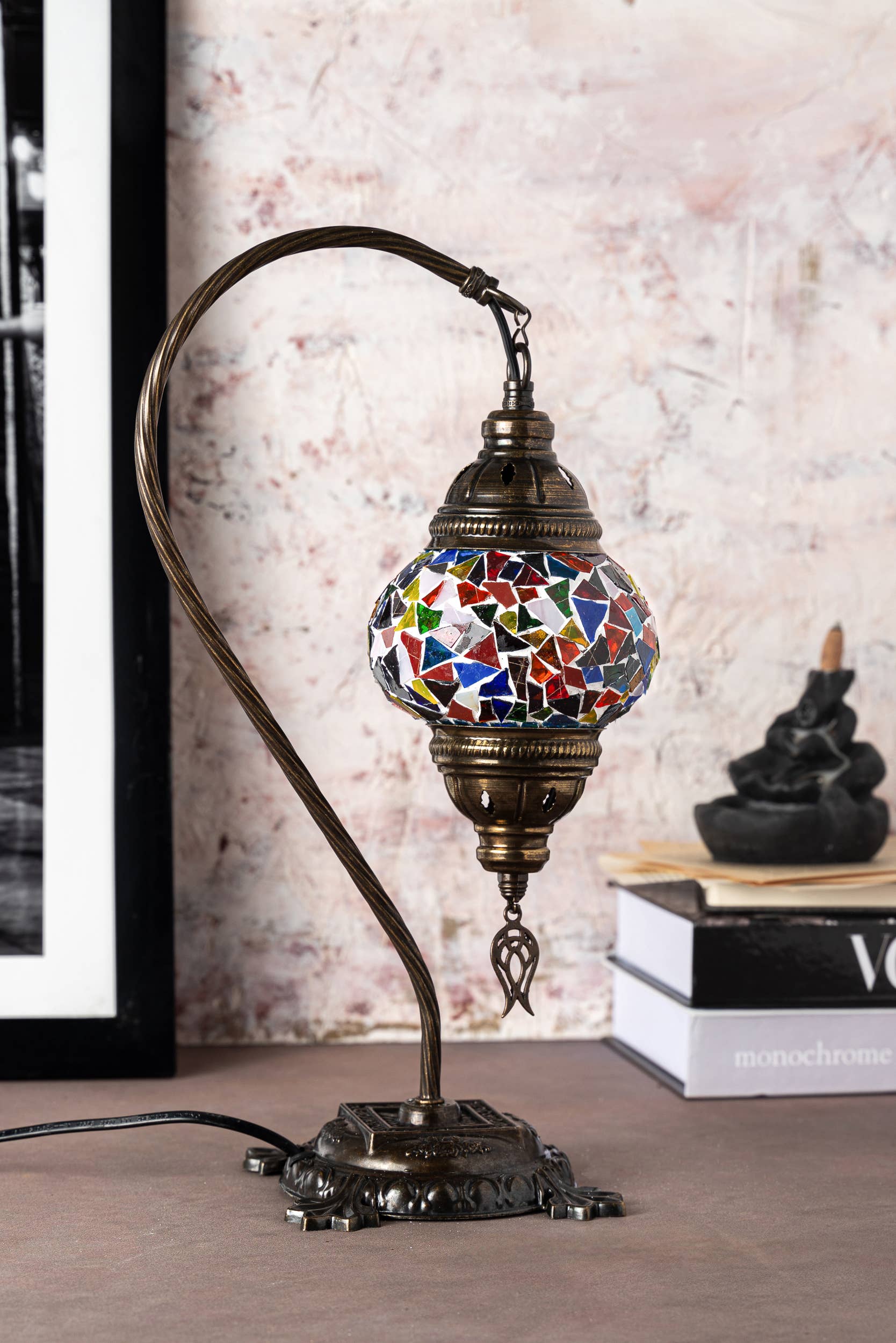 KAFTHAN - Wholesale Accent/Desk Lamp - Swan Neck Mosaic Lamps | Christmas & Holiday Decor Lighting35