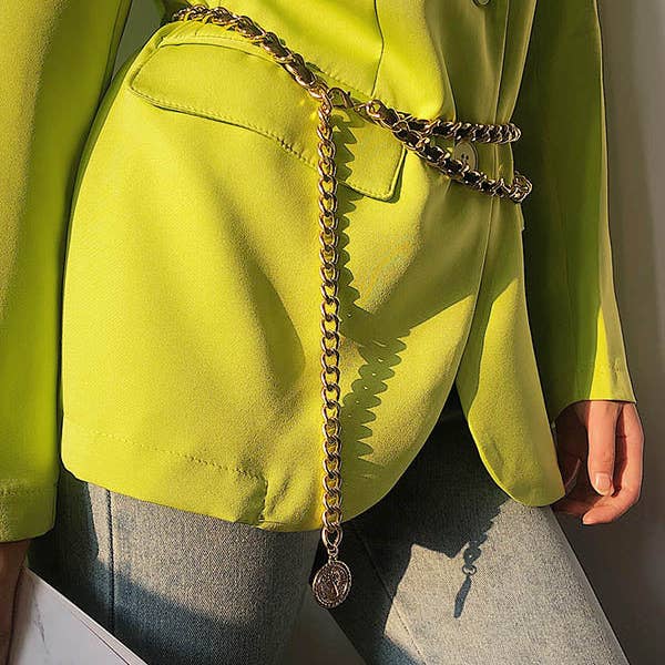 GOLD COLOR Vintage Fashion Geometry Waist Chain for wholesale on Faire3