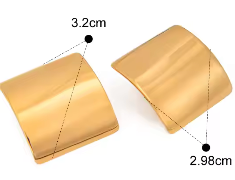 HoopLa – Großhandel Ohrstecker – Statement-Ohrring, Ohrstecker, Ohrring, Stahl, 14 Karat4