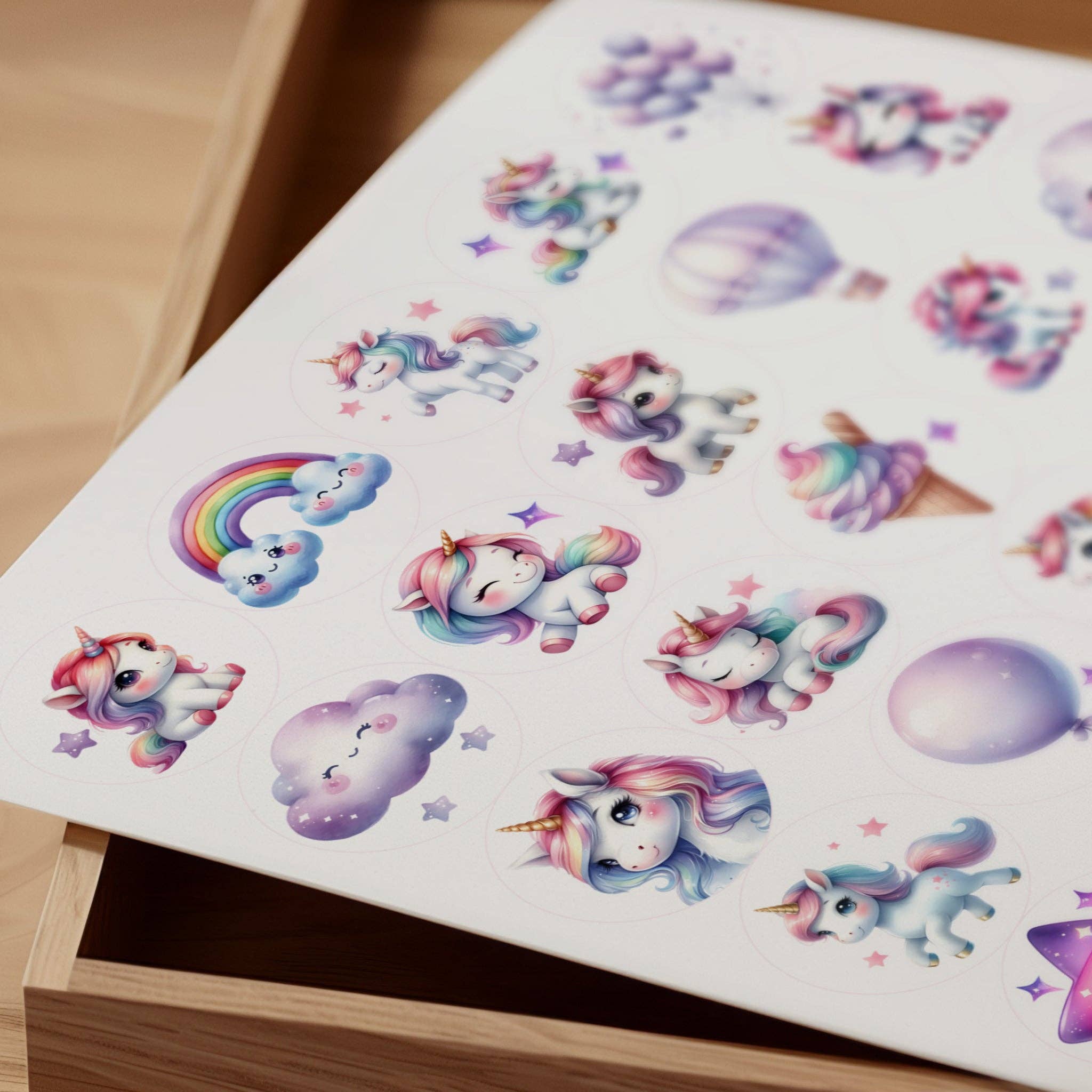 Sticker Varia - Wholesale Sticker - Kids & Baby - Sticker Sheet Unicorns1