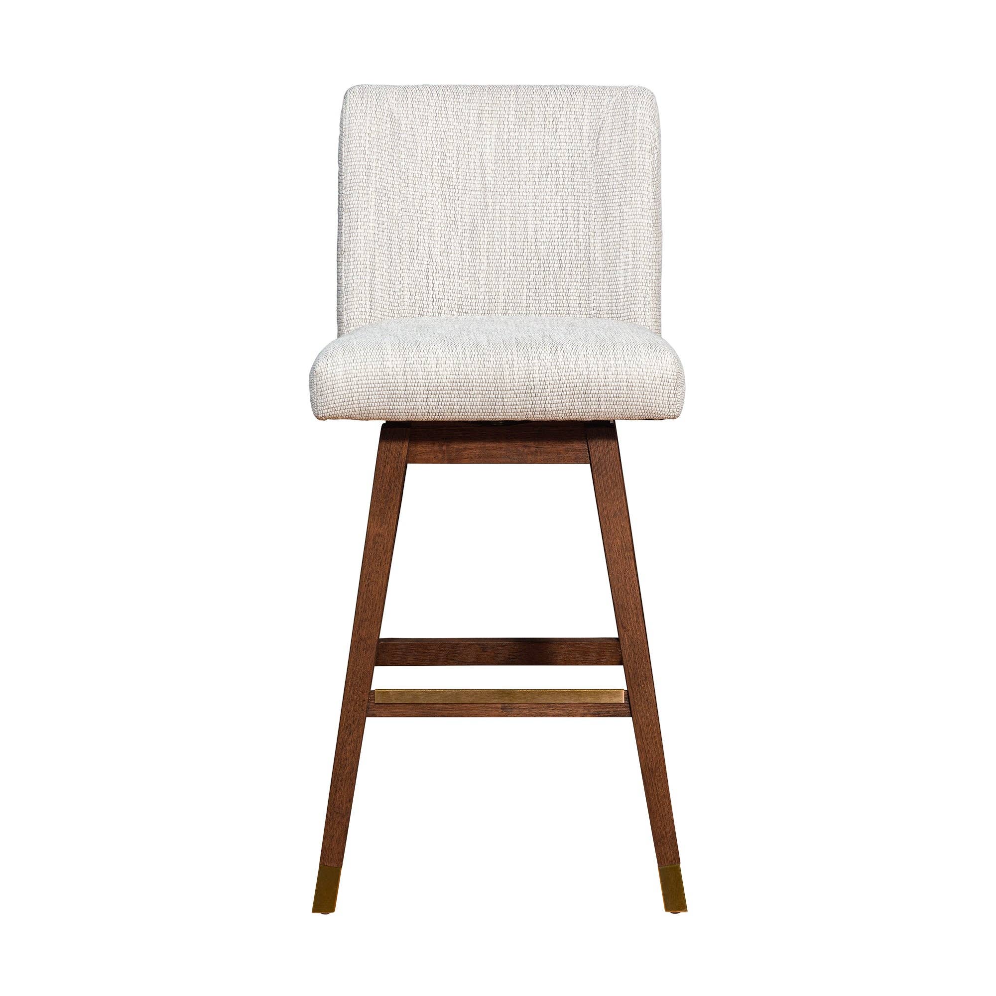 Armen Living - Wholesale Stool - Isabella Modern Upholstered Wood Swivel Barstool19