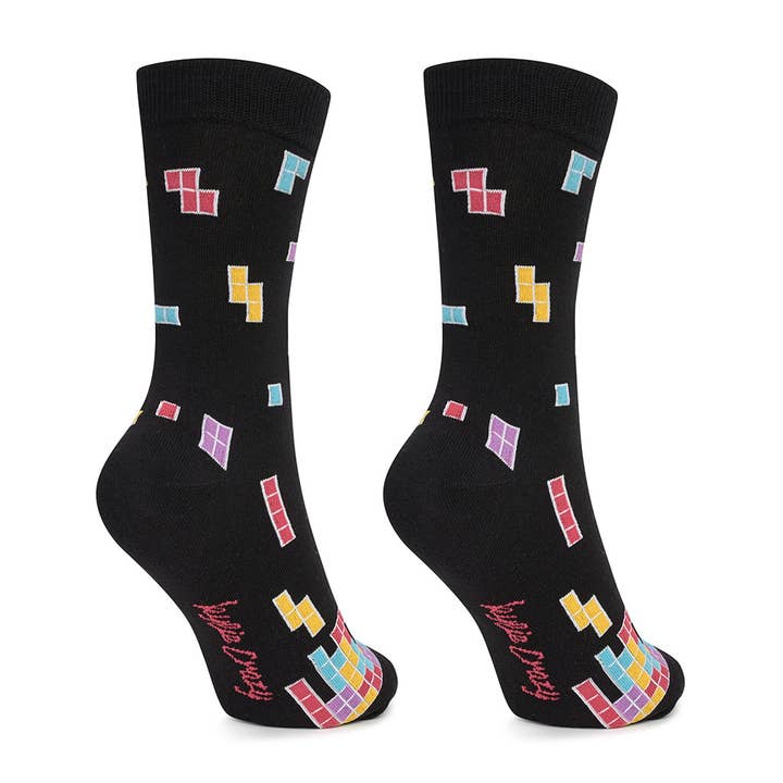 KYLIE CRAZY - Wholesale Socks - Kids - Tetris cotton socks for boys, durable and fun.Tetris4