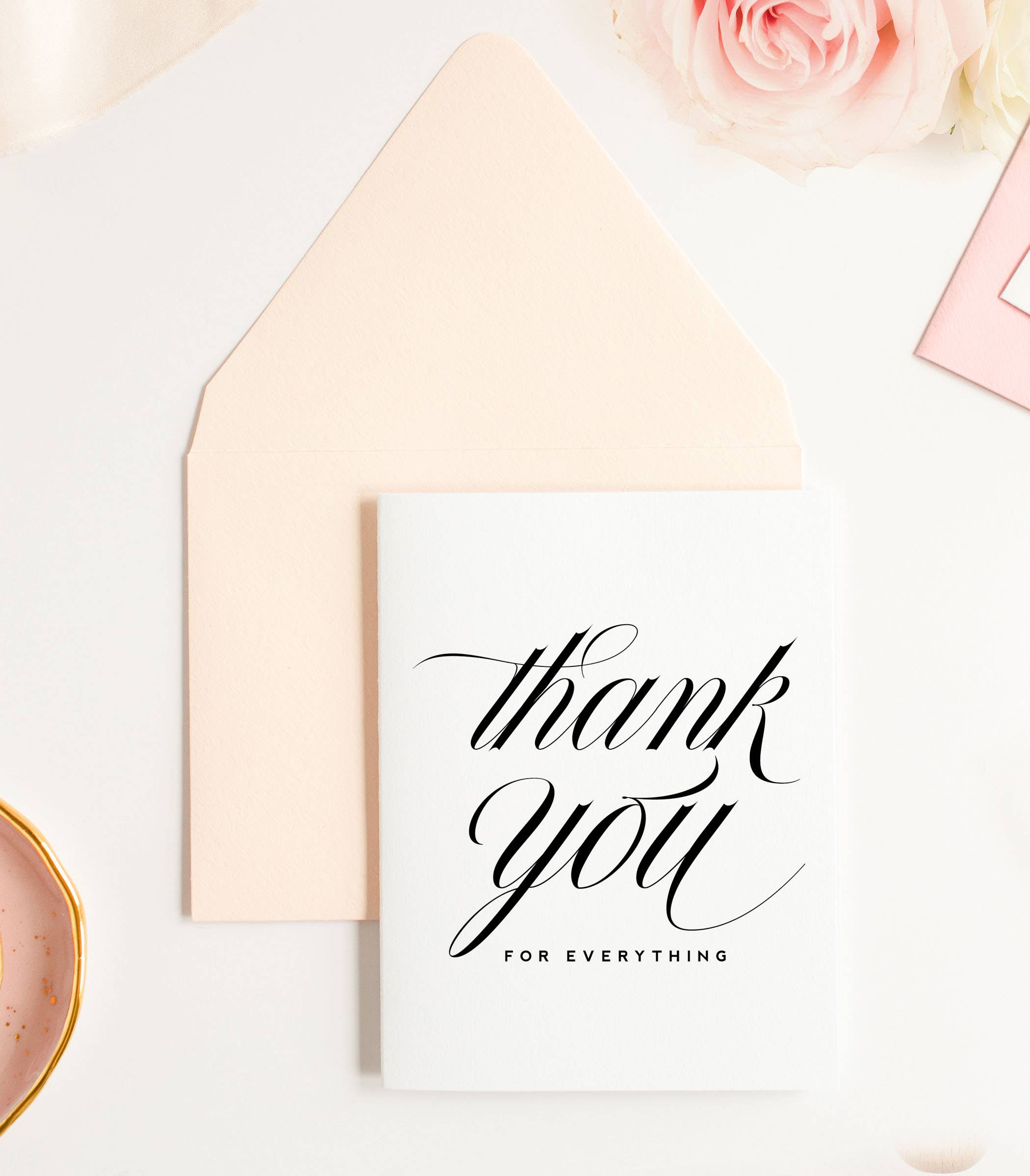 Kitty Meow Boutique - Wholesale Thank You Card - Thank You for Everything - Classic Thank You Greeting Card1