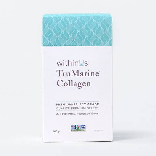 TruMarine® Collagen Stick Pack Box (20) for wholesale by withinUs Natural Health