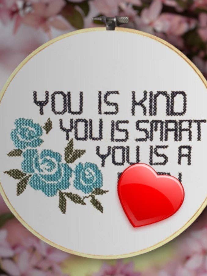 You is kind embroidery hoop for wholesale by Linkster Love