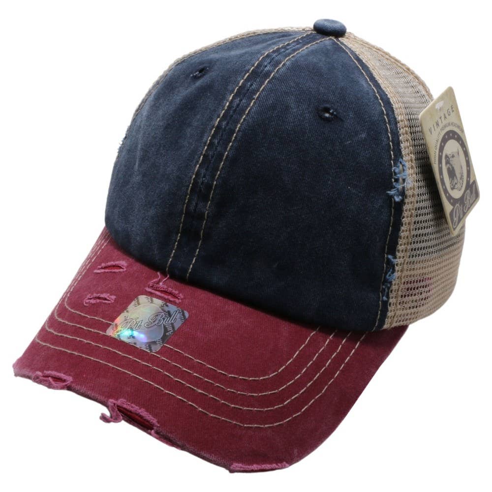 DOBBI - Venta al por mayor Gorra trucker - Mujer - Gorras Trucker de Malla Vintage con Pigmento DOBBI5