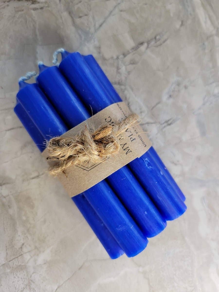 My Magic Place Shop - Wholesale Tapered Candle/Candlestick - Set of 10 mini Candles 4" chime unscented Home Decor13