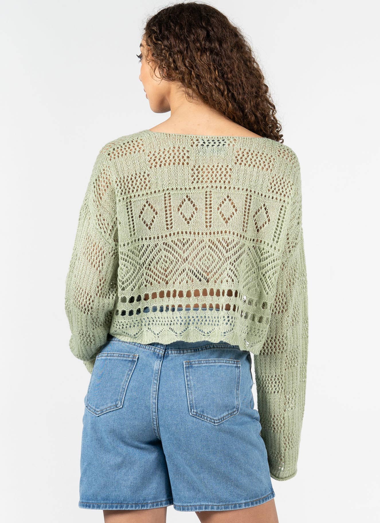 C'est Moi Clothing Co - Wholesale Knit Top - Women's - L/S Knit Boho Top- CESWT44113