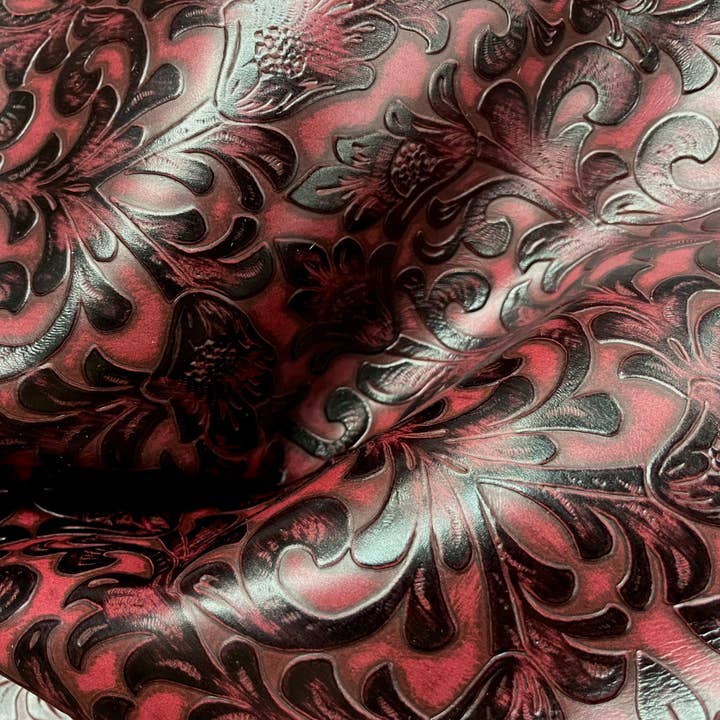 Western Linens - Vente Tapis - Cuir gaufré - demi-peau de 20 pieds carrés2