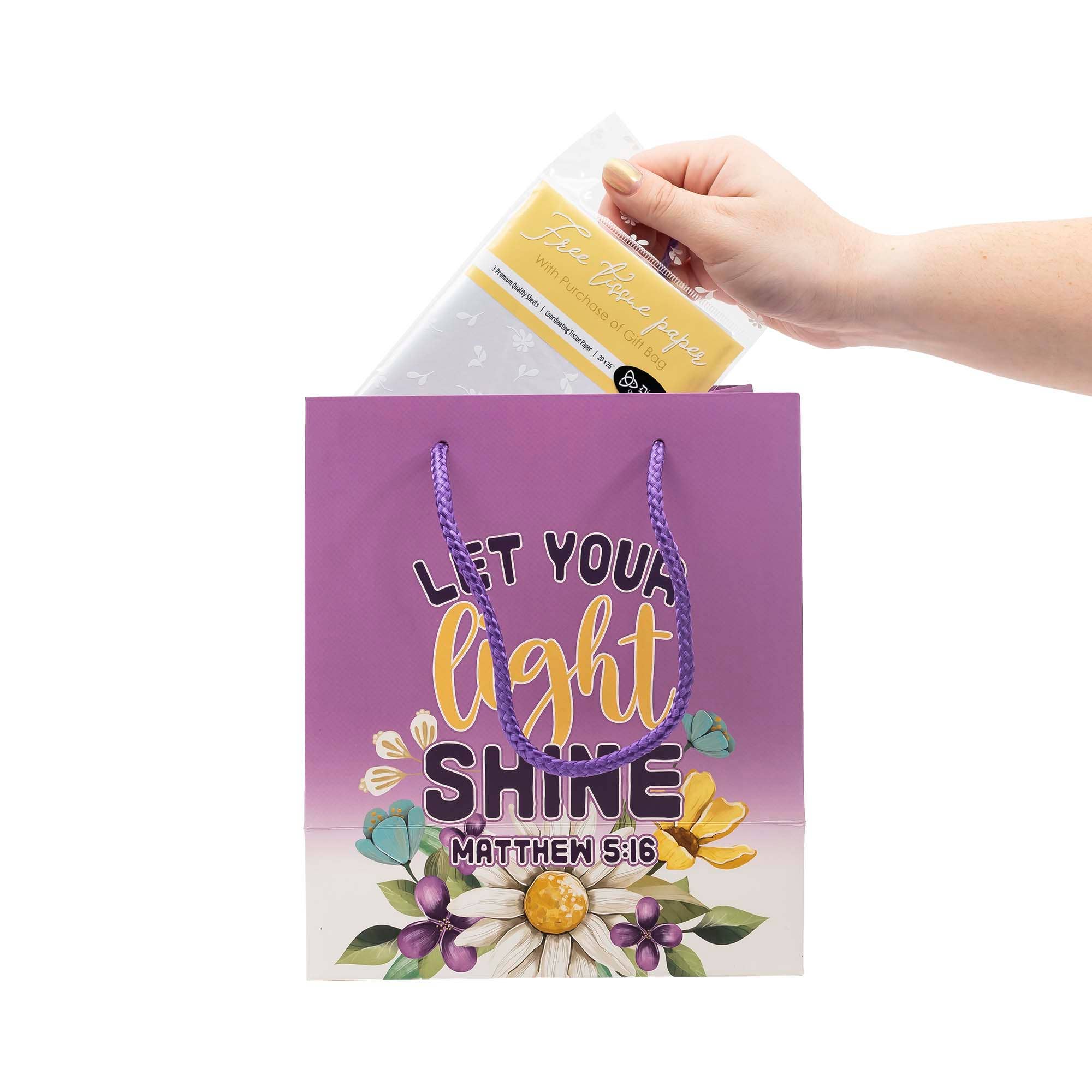 Divinity Boutique - Wholesale Gift Bag - Gift Bag: Let Your Light Shine(Matthew 5:16)6