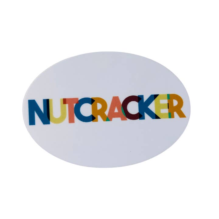 Denali & Co. - Wholesale Sticker - Nutcracker Typography Stickers – Choose Oval or Die-Cut