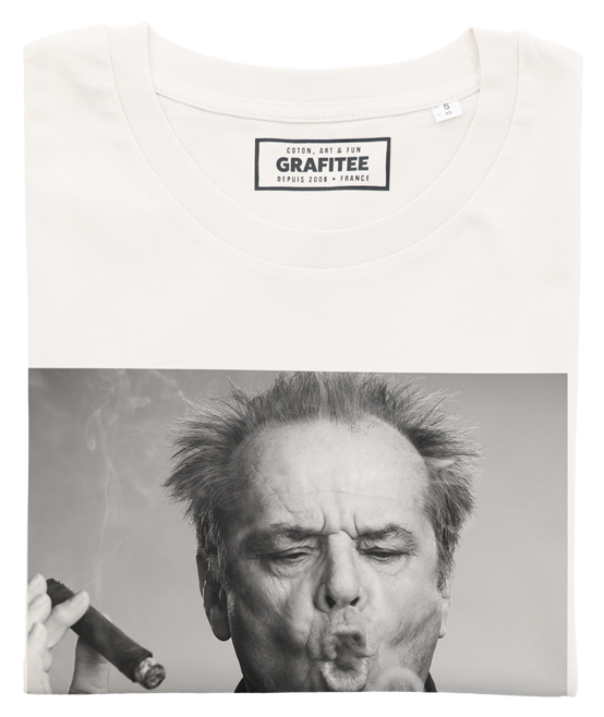Off white Jack Nicholson T-shirt - Actor Film Photo Cigarette T-shirt for wholesale on Faire1