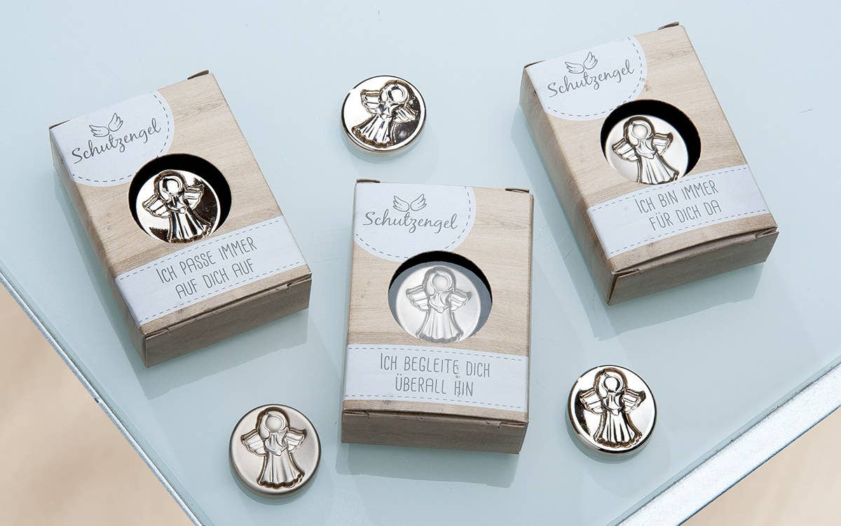 Gilde Handwerk Macrander GmbH & Co. KG - Wholesale Keepsake Coin/Token - Metal Guardian Angel Medal VE 20 so1