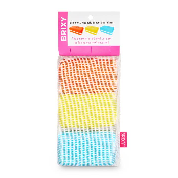 BRIXY - Wholesale Travel Container - Beauty Bar Travel Case Set | 3 Containers + Cotton Mesh Bag8