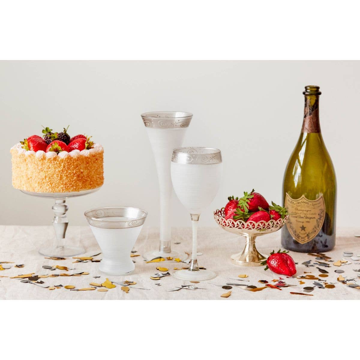 Golden Hill Studio - Vente Flûtes de champagne - Verres à flûte creuse Heirloom1