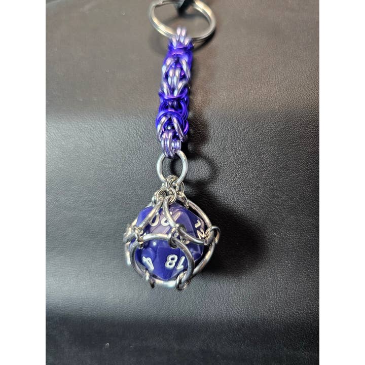 Heartsanstuff - Wholesale Keychain - Unisex - Trapped D20 Keychain Byzantine3