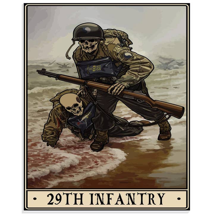 Impresión en acrílico de la 29ª Infantería para venta al por mayor de Platoon Daddy LLC