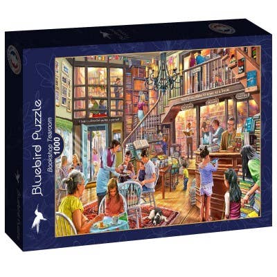 Bluebird Puzzle - Wholesale Puzzle - Adult - 1000 Piece Puzzle - Bookshop Tearoom0