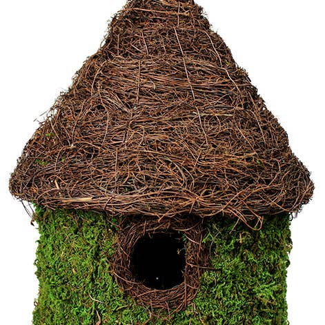 SuperMoss - Vente Nichoir - Nichoir tissé Bungalow, vert frais