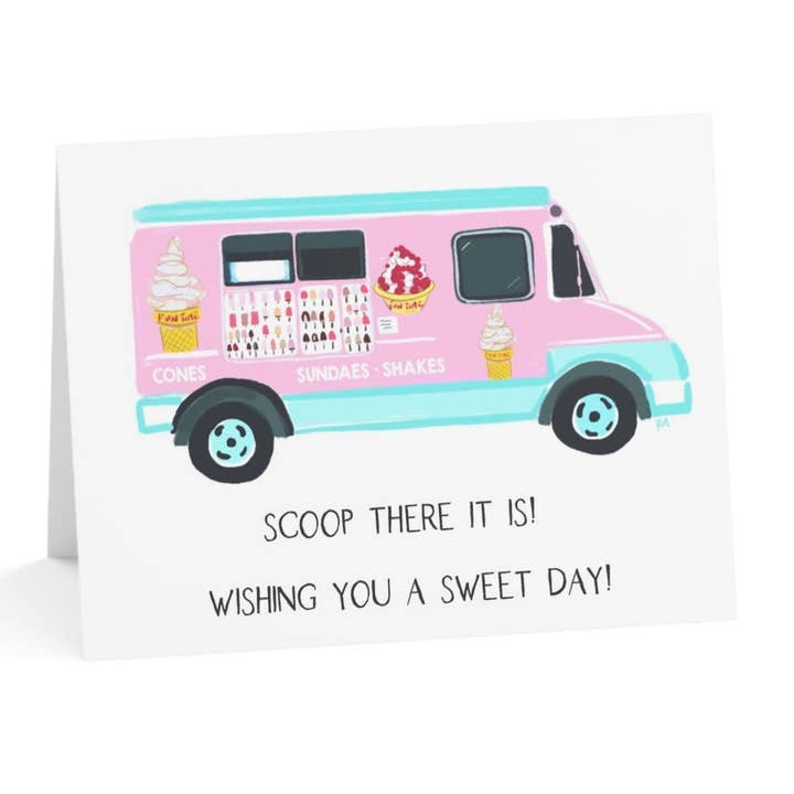 SCOOP DAAR IS HET - Notitiekaart voor wholesale door Rebecca Illustrated