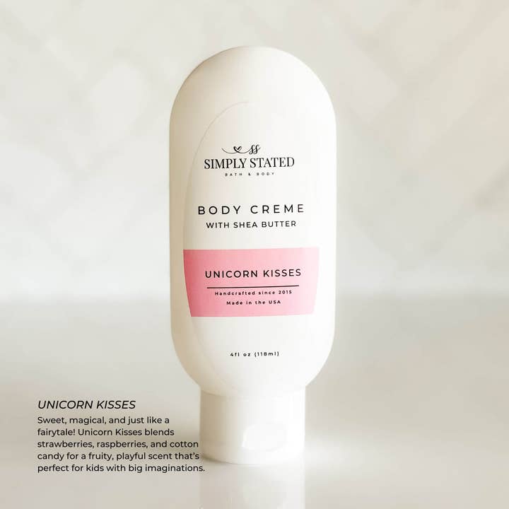 Unicorn Kisses Body Creme for wholesale by Simply Stated Bath & Body
