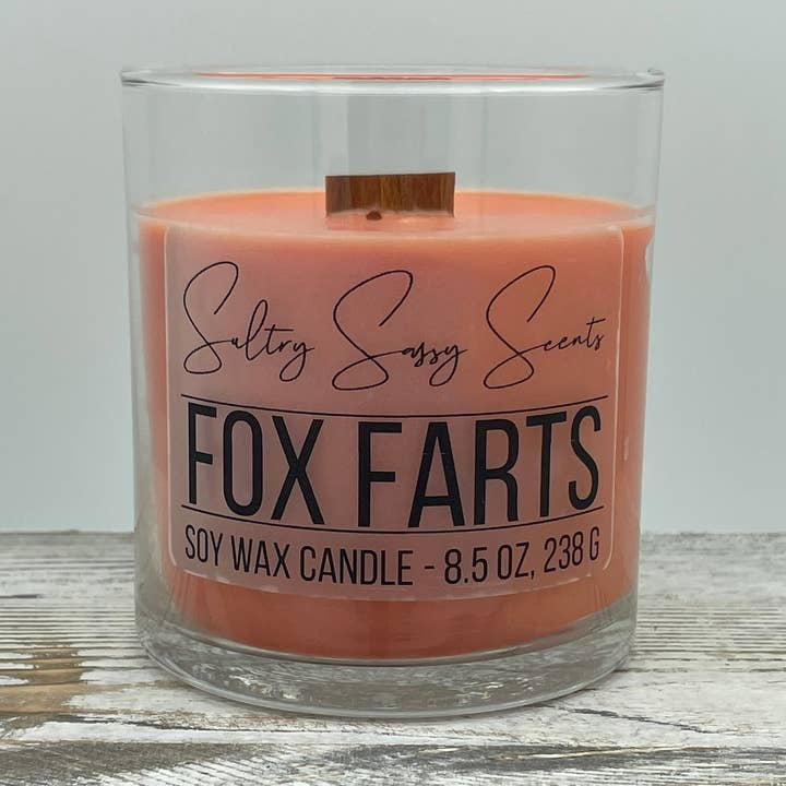 Fox Farts - Vela de cera de soja para venta al por mayor de Sultry Sassy Scents