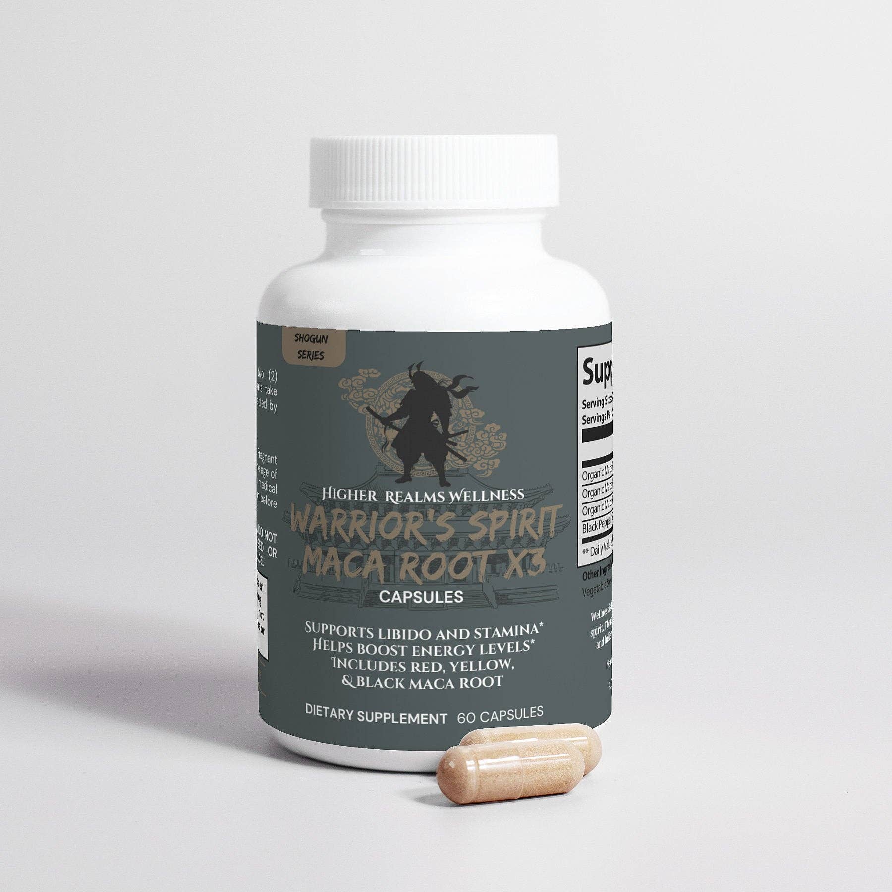 Higher Realms Wellness - Wholesale Oral Supplement/Vitamin - Warrior's Spirit Maca Root X31