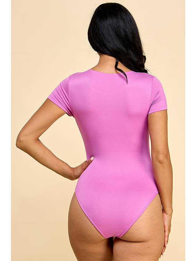 Heart & Hips - Wholesale Bodysuit - Women's - JT45980A - SHORT SLEEVE DOUBLE LAYERED BODYSUIT12