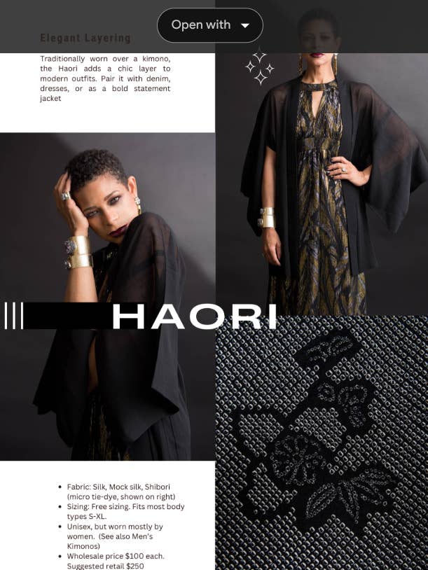 Assorted Lot of 5 Wholesale Japanese Haori (Kimono Jackets) for wholesale by Kimono Zulu