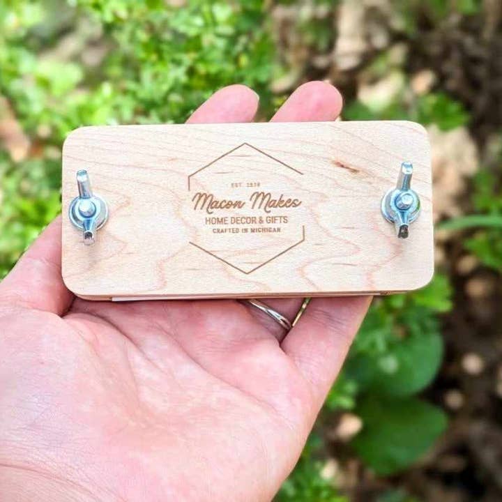 Macon Makes - Wholesale DIY Craft Kit - Custom Design Pocket Sized Flower Press | 2"x4"1