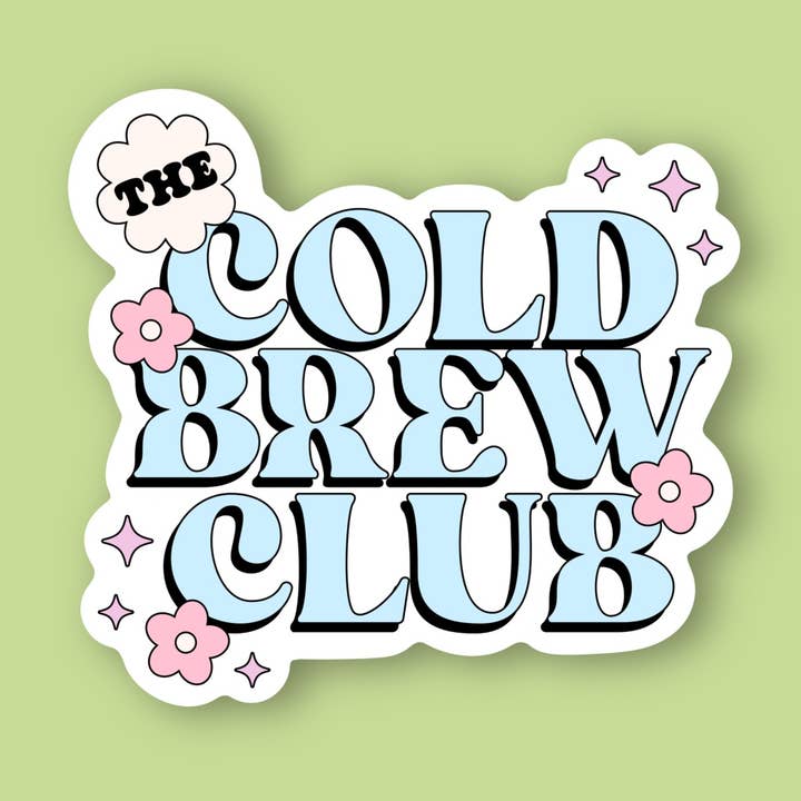 Cold Brew Club, Kaffeeaufkleber für den Großhandel von Sage and Virgo