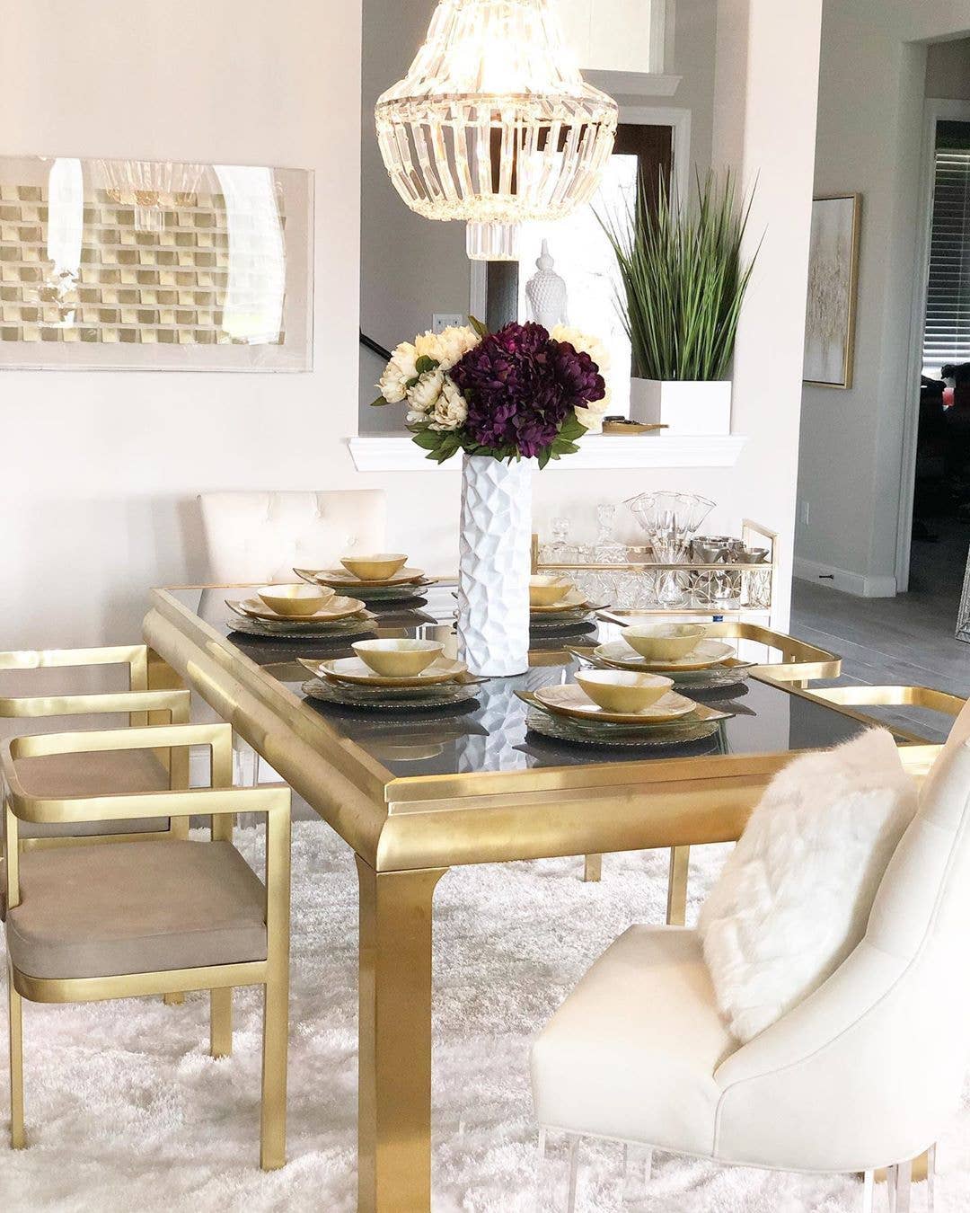 Well Woven - Wholesale Area Rug - Feather Collection Liza  White Shag Rug –   Sparkly, Plush, Minimalist Glam10