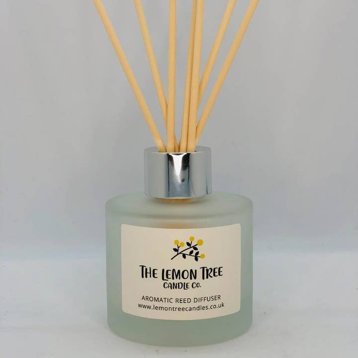 Bergamot & Ylang Ylang Frosted Glass Reed Diffuser (Formerly 'After the rain') for wholesale by The Lemon Tree Candle Company