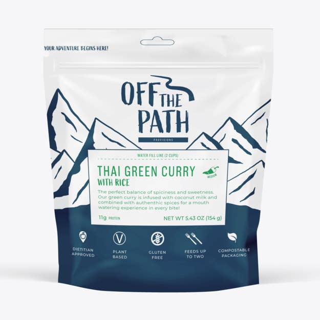Thai grön curry med ris för wholesale av Off The Path Provisions