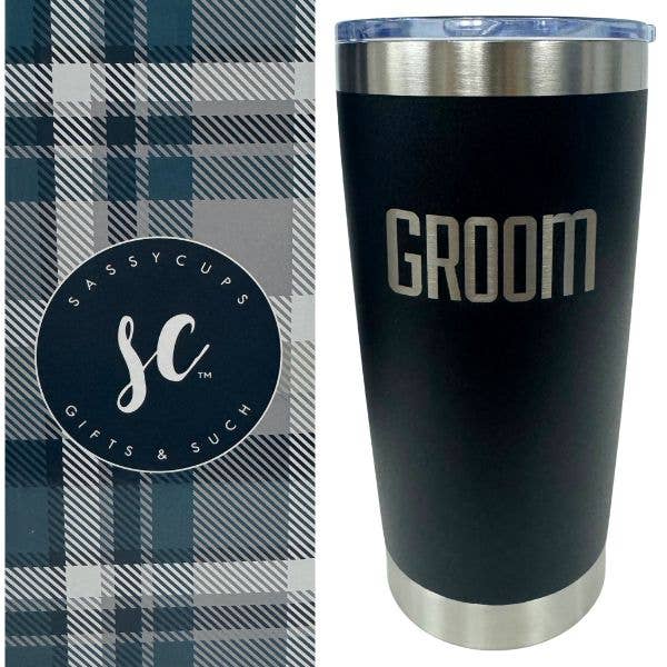 The Groom - #38105 - 20OZ Premium Stainless Steel Tumbler for wholesale by St. Louis Wholesale LLC
