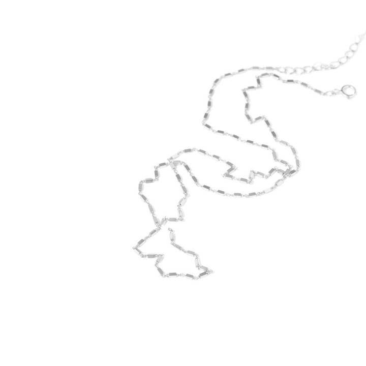 Collar #Bricky - plata de ley para venta al por mayor de Dropps By Szhirley