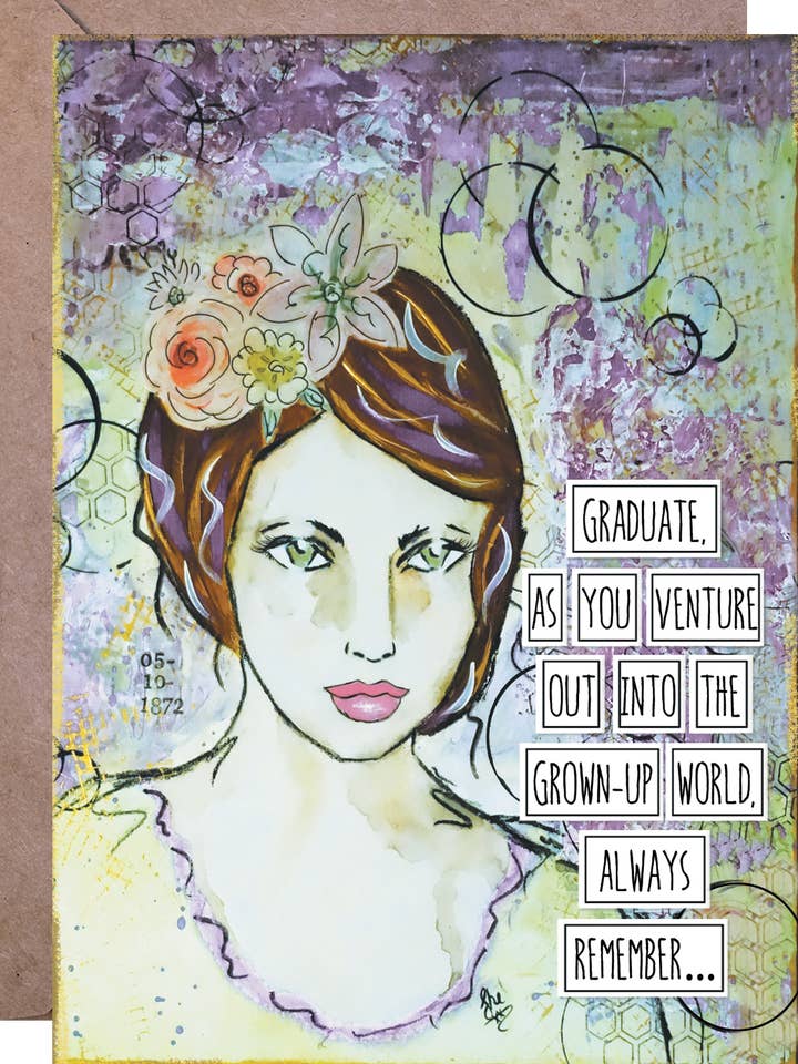 Graduate Venture Out to the World - Graduationskort for engroshandel hos Redefining She