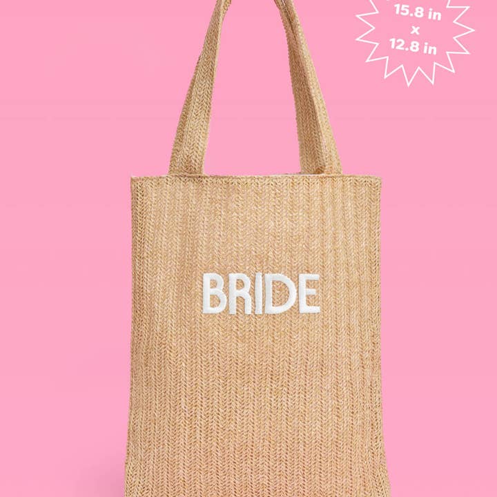 xo, Fetti - Wholesale Beach Bag - Bride Beach Tote - embroidered straw tote, Bride Gift, Bachelorette4
