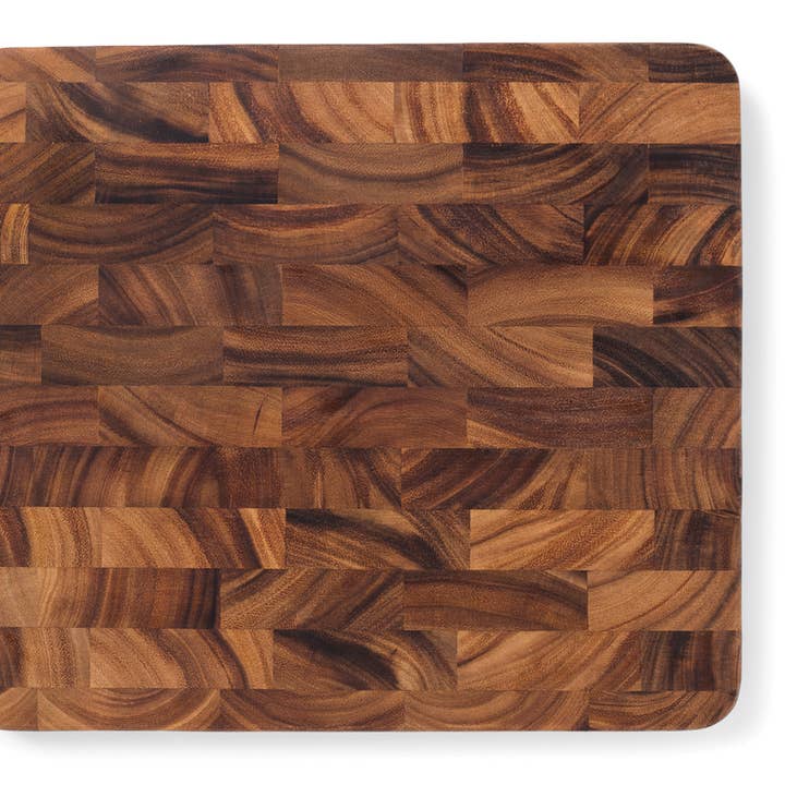 Fox Run Brands - Wholesale Cutting Board - Ironwood Oslo End Grain Utility Board, Acacia Wood3