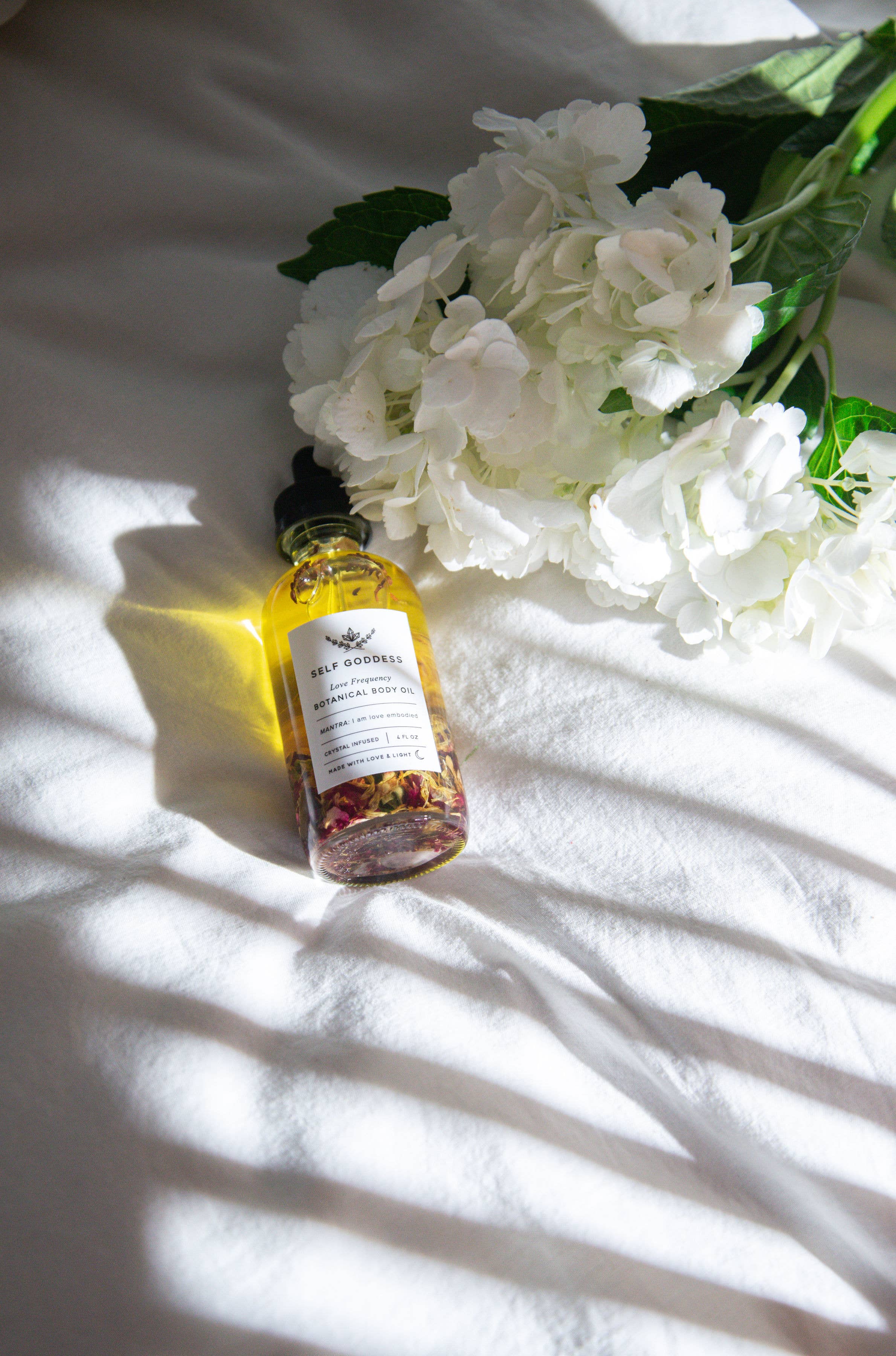 Self goddess - Wholesale Bath/Body Oil - Love Frequency Botanical Rose Body Oil - Crystal Infused3