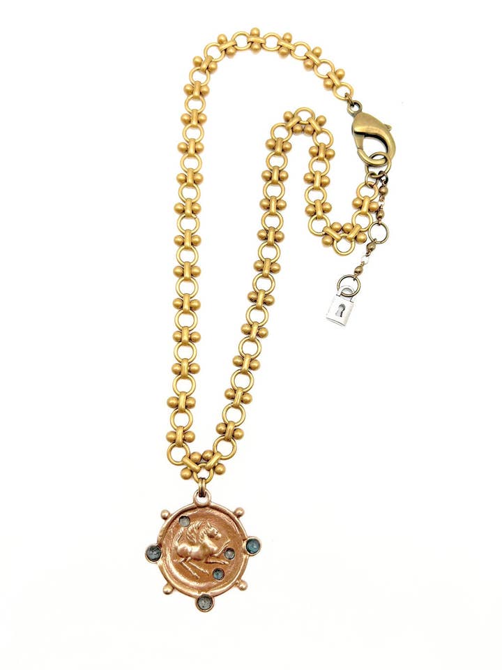 Bronze Pegasus with Gemstones, N571 for wholesale by Lock and Key