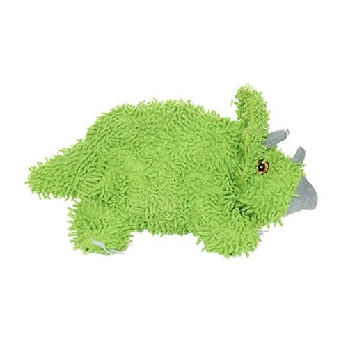 Mighty Microfiber Ball Triceratops, Durable, Squeaky Dog Toy for wholesale by Tuffy Dog Toys - VIP Products