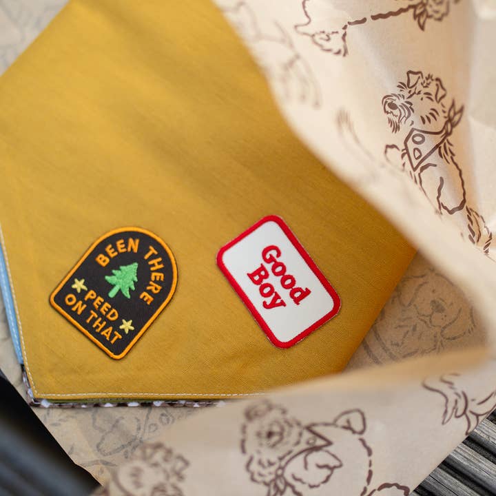 Scout's Honour Pty Ltd - Wholesale Pet Bandana - Dog - Good Boy iron-on patch for dogs and cats4