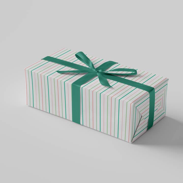 Deck & Adorn - Wholesale Wrapping Paper Roll - Blush and Lime Wrapping Paper | 3 Sheets, 20" x 29"1