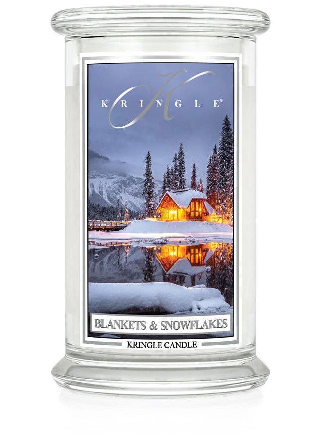 Kringle Candle Company - Wholesale Jar/Filled Candle - 22oz 2W Classic: Blankets & Snowflakes 0