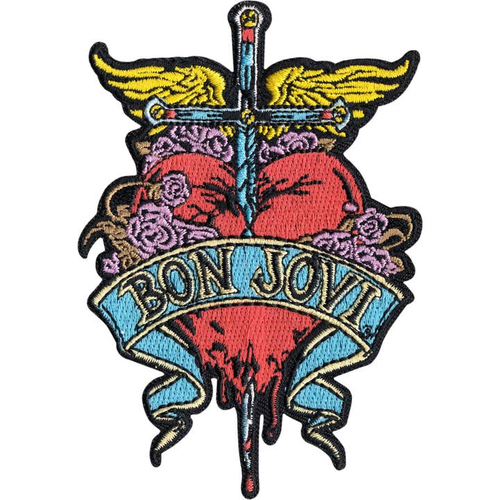 Square Deal Recordings & Supplies - Wholesale Patch - Patch - Bon Jovi - Heart And Sword Logo
