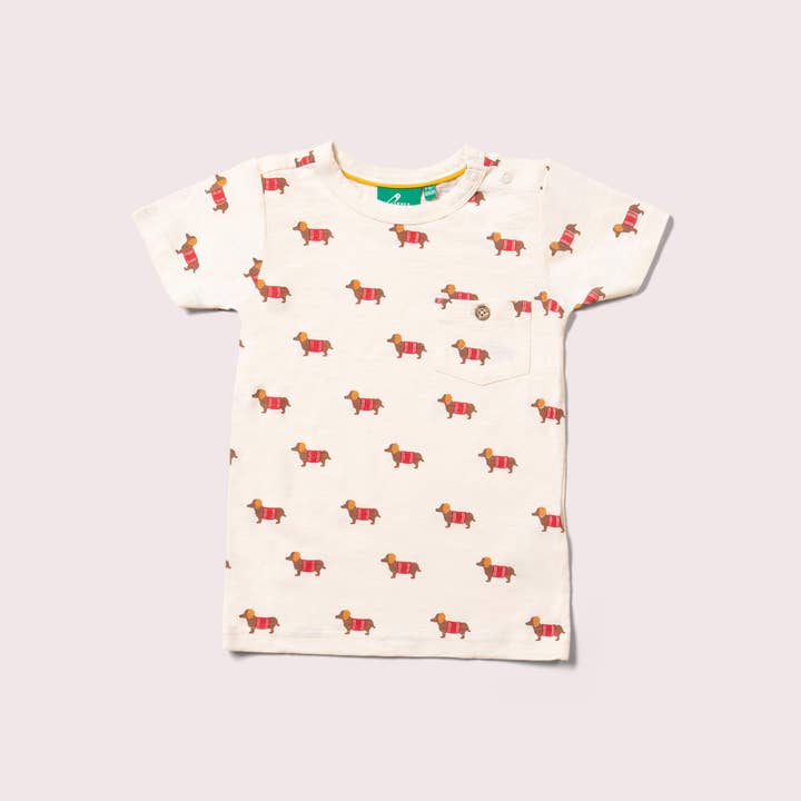 Cream Sausage Dogs Short Sleeve T Shirt for wholesale on Faire