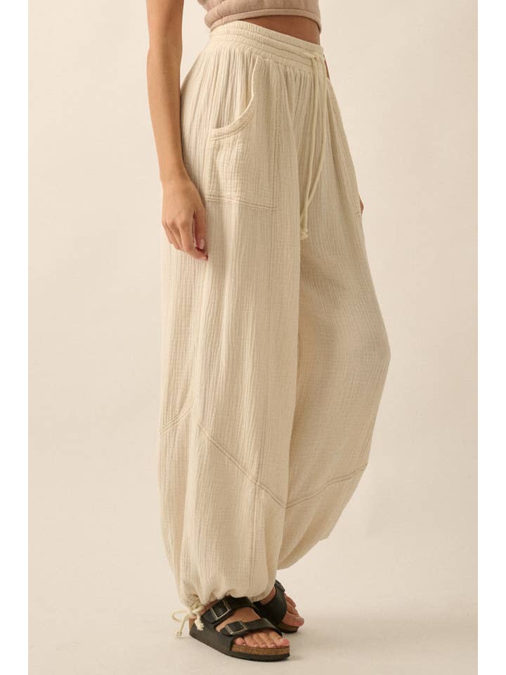 Promesa USA - Wholesale Pants - Women's - Mineral Washed Crinkle Cotton Parachute Pants19