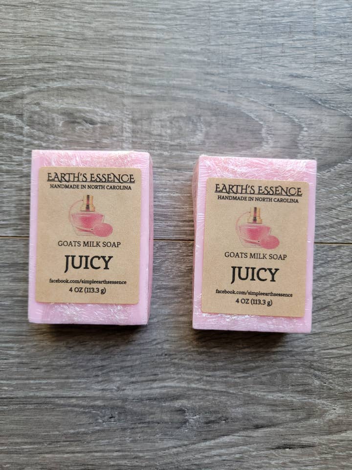 Juicy 4 oz Goats Milk Soap for wholesale by Earth's Essence